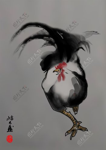 中国画之鸡图片