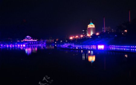 吉林乌拉夜景图片