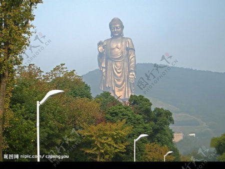 灵山大佛远视图片