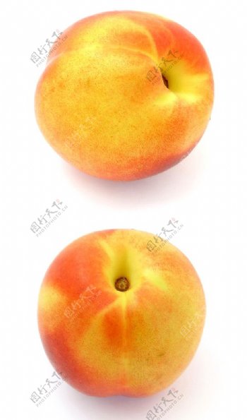 水果桃子特写图片