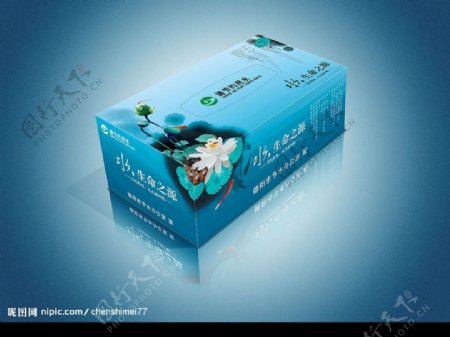 节水公益广告纸盒设计包装设计展开图图片