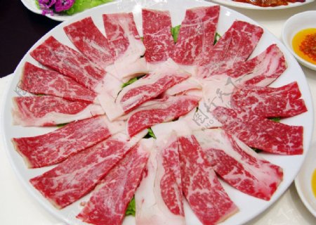 火锅日本神户牛肉图片