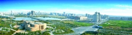 扬州西区鸟瞰图片