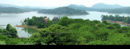 潭湖全景图片