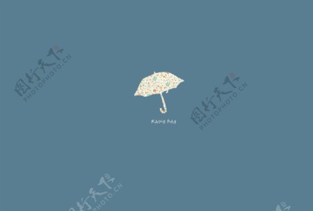 傘的桌布图片