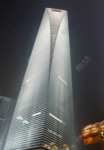 上海环球中心夜景图片