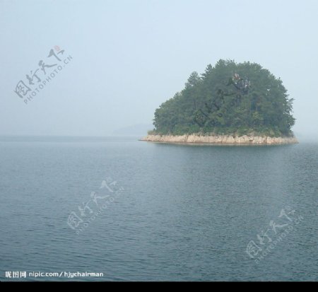美丽的千岛湖岛屿图片