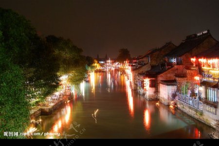 西塘古镇之夜景图片