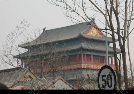 鼓楼远景图片