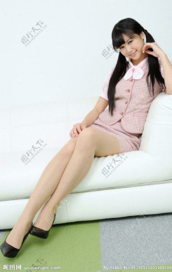 性感OL美女美腿丝袜模特图片