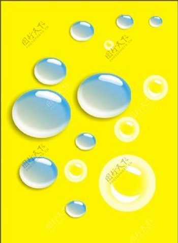 水滴透明泡泡图片