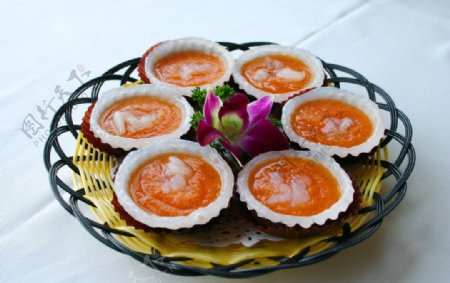 水晶木瓜雪蛤挞图片
