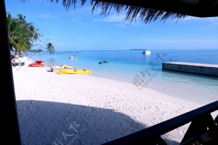 马尔代夫夏日海景图片