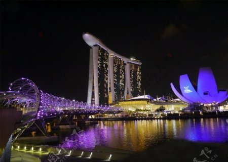 新加坡滨海湾景观图片