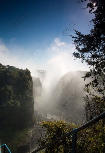 维多利亚瀑布远景图片