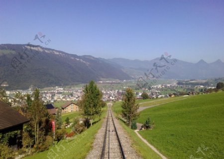 瑞士山地风光图片