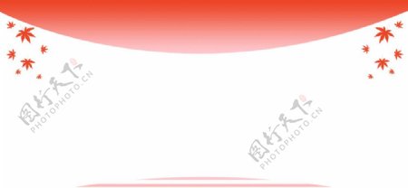 红色枫叶展板图片