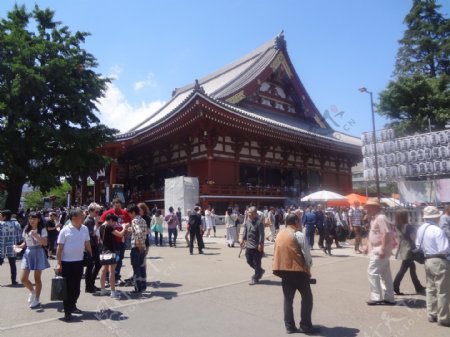 日本东京浅草寺庙会图片