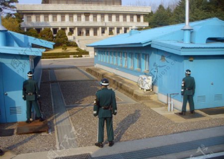 韩朝边境图片