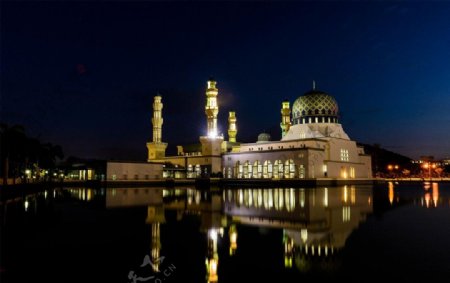 马来西亚亚庇市立清真寺图片