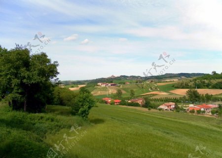 乡村全景图图片