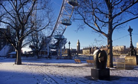 伦敦冬日图片