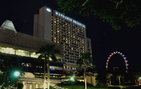 新加坡文华大酒店夜景图片