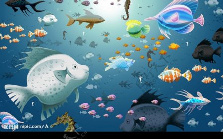 海底世界背景壁纸图片