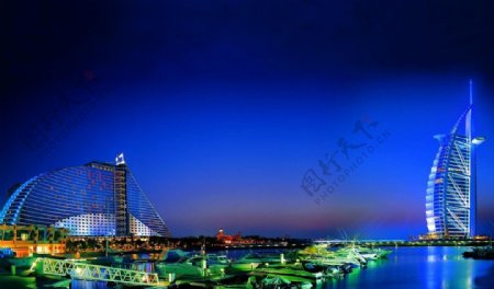 迪拜城市风光图片