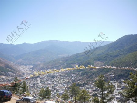 俯瞰不丹图片