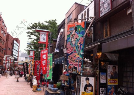 日本城市商铺图片