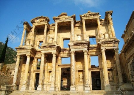 土耳其依弗所古罗马图书馆遗址图片