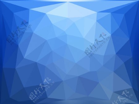 蓝色几何抽象图图片