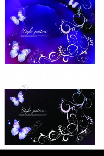 蝴蝶花纹图图片
