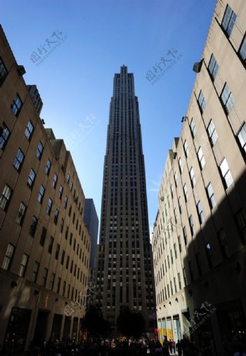 纽约曼哈顿第五大道洛克菲勒大厦图片