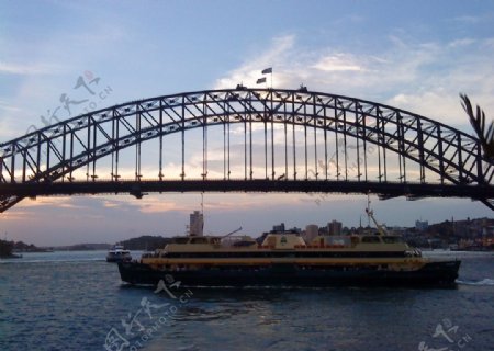 黃昏的悉尼大橋图片