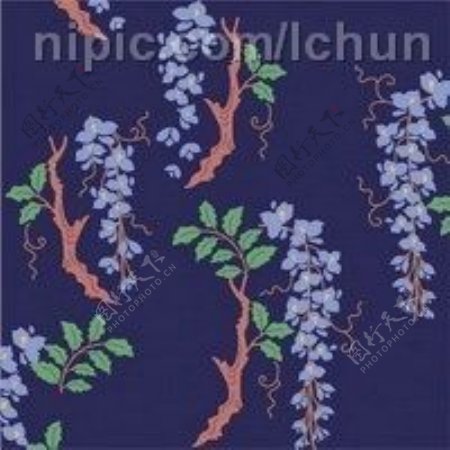 日本传统图案矢量素材11花卉植物图片