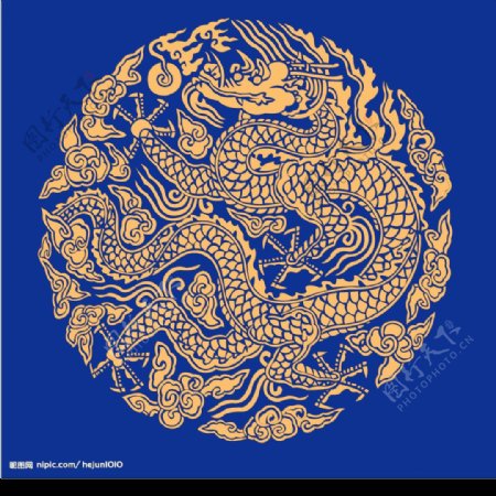 矢量中国古典平铺花纹图案图片