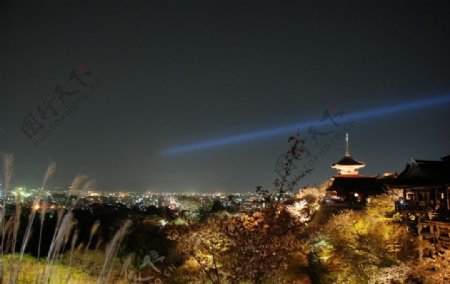 京都清水寺夜景图片