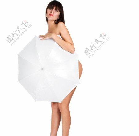 雨伞性感女人图片