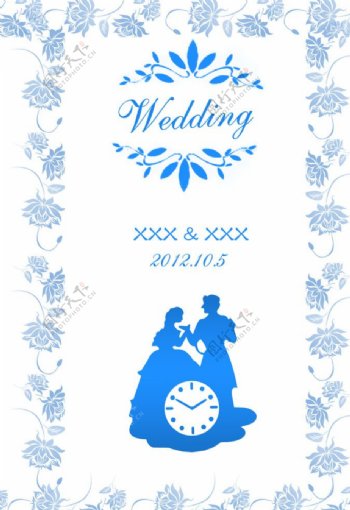 婚礼用Wedding牌PSD图片