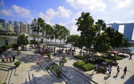 新加坡海滨湾中心广场图片