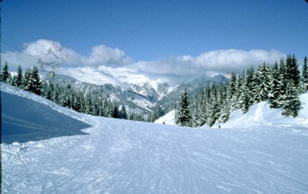 高山滑雪场图片