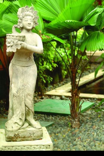 巴厘岛温泉雕塑图片