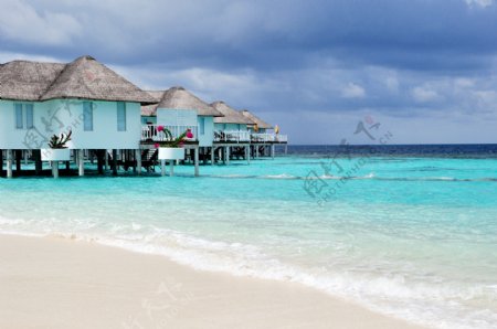 马尔代夫中心格兰岛普通水屋图片