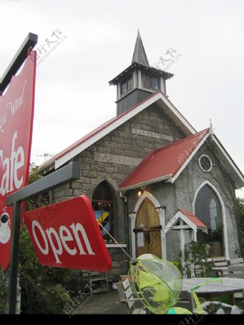 新西兰之旅教堂咖啡厅图片