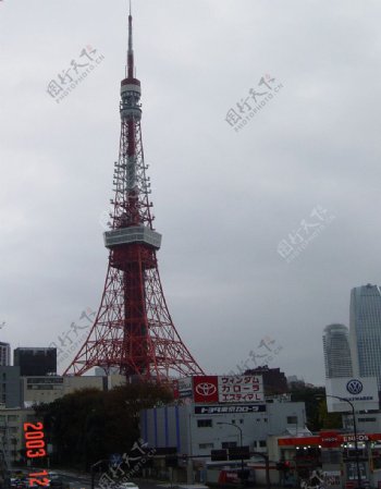 日本东京电视塔图片