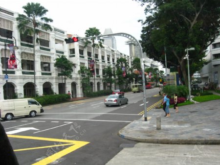 新加坡街头一角图片