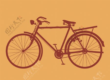 老式自行车图片