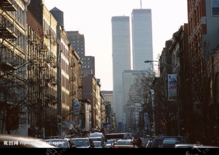 美国城市街景曼哈顿图片